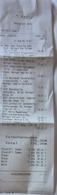 Restaurant Facil (Berlijn), mijn bezoek op 27 augustus 2026, foto 1 van 20