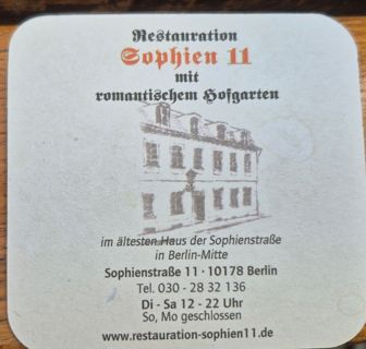 Sophien 11 (Berlijn), mijn bezoek op 25 augustus 2026, foto 9 van 10